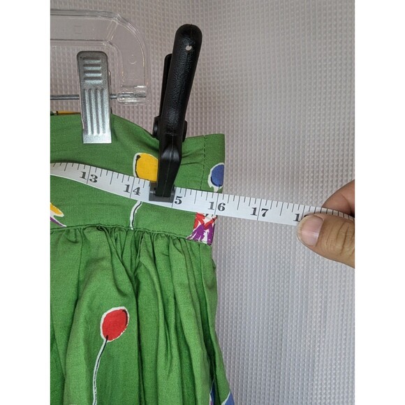 Trashy Diva Carnival Skirt Retro Pinup 50s Green Full High Waist Sz. 14 (L09) - Picture 7 of 8